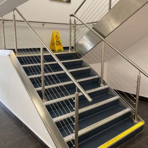 Staircase office fit-out refurbishment in Hull