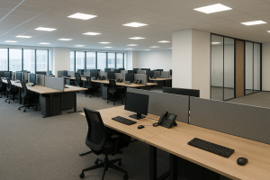 closed plan office fitout design