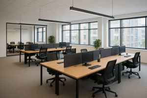 Open plan office fitout design